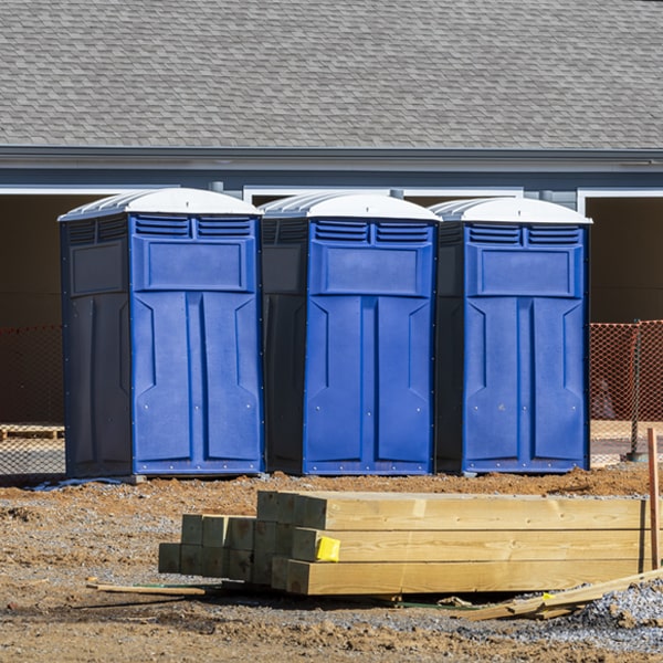 how can i report damages or issues with the porta potties during my rental period in Circle D-KC Estates